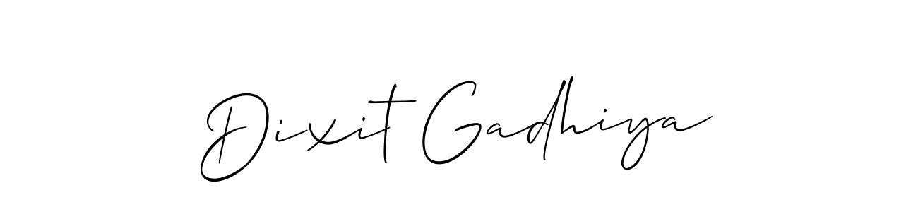 Dixit Gadhiya stylish signature style. Best Handwritten Sign (Allison_Script) for my name. Handwritten Signature Collection Ideas for my name Dixit Gadhiya. Dixit Gadhiya signature style 2 images and pictures png