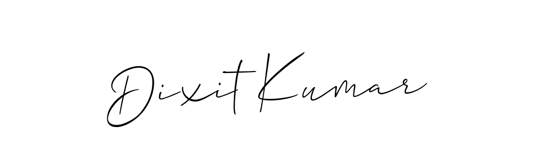 Use a signature maker to create a handwritten signature online. With this signature software, you can design (Allison_Script) your own signature for name Dixit Kumar. Dixit Kumar signature style 2 images and pictures png