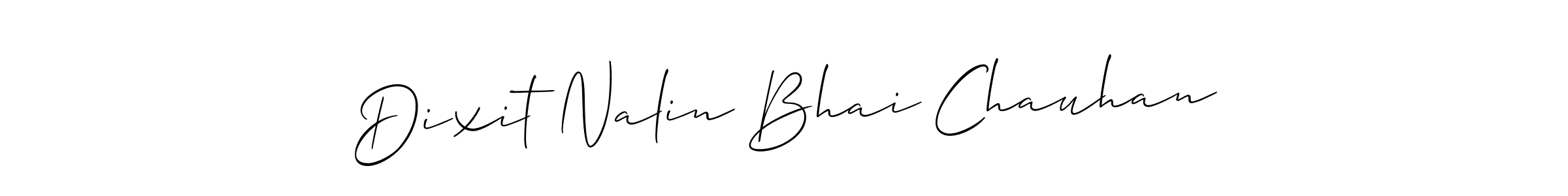 Allison_Script is a professional signature style that is perfect for those who want to add a touch of class to their signature. It is also a great choice for those who want to make their signature more unique. Get Dixit Nalin Bhai Chauhan name to fancy signature for free. Dixit Nalin Bhai Chauhan signature style 2 images and pictures png