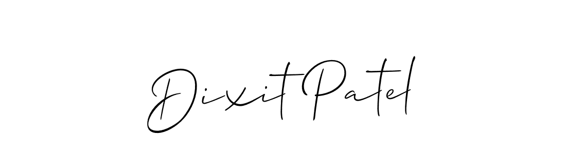 Create a beautiful signature design for name Dixit Patel. With this signature (Allison_Script) fonts, you can make a handwritten signature for free. Dixit Patel signature style 2 images and pictures png