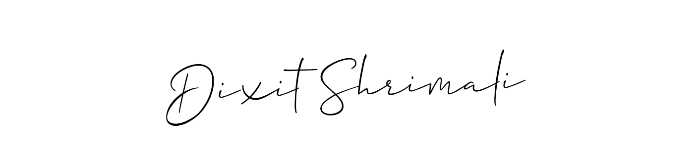 The best way (Allison_Script) to make a short signature is to pick only two or three words in your name. The name Dixit Shrimali include a total of six letters. For converting this name. Dixit Shrimali signature style 2 images and pictures png