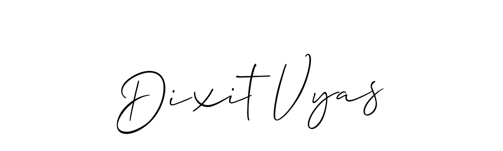 Make a beautiful signature design for name Dixit Vyas. Use this online signature maker to create a handwritten signature for free. Dixit Vyas signature style 2 images and pictures png