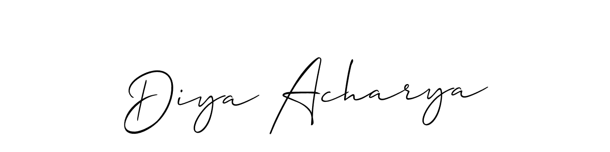 Once you've used our free online signature maker to create your best signature Allison_Script style, it's time to enjoy all of the benefits that Diya Acharya name signing documents. Diya Acharya signature style 2 images and pictures png