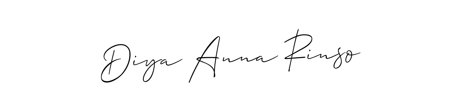How to Draw Diya Anna Rinso signature style? Allison_Script is a latest design signature styles for name Diya Anna Rinso. Diya Anna Rinso signature style 2 images and pictures png