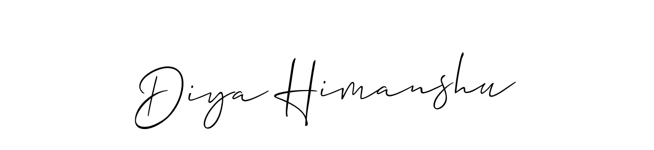 You can use this online signature creator to create a handwritten signature for the name Diya Himanshu. This is the best online autograph maker. Diya Himanshu signature style 2 images and pictures png