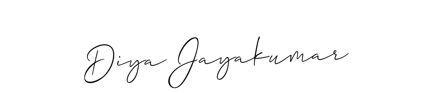 Once you've used our free online signature maker to create your best signature Allison_Script style, it's time to enjoy all of the benefits that Diya Jayakumar name signing documents. Diya Jayakumar signature style 2 images and pictures png