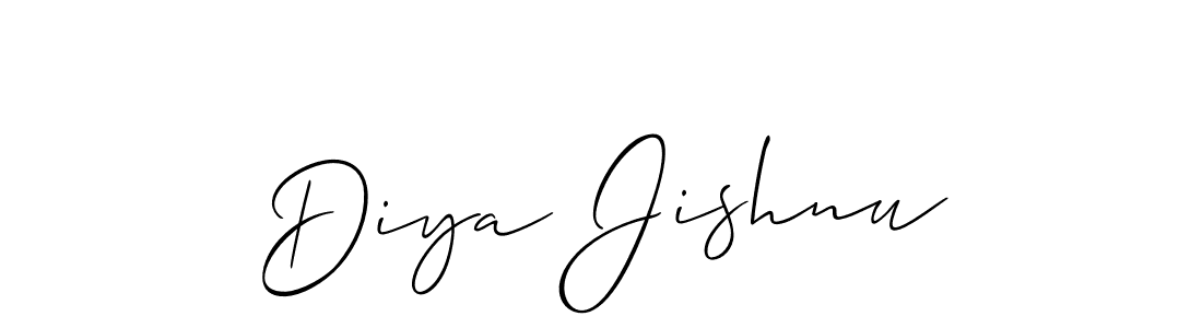 It looks lik you need a new signature style for name Diya Jishnu. Design unique handwritten (Allison_Script) signature with our free signature maker in just a few clicks. Diya Jishnu signature style 2 images and pictures png