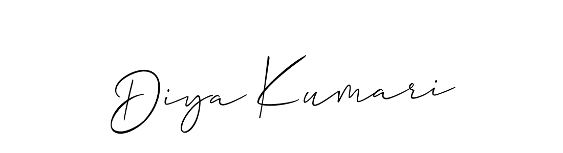 Also we have Diya Kumari name is the best signature style. Create professional handwritten signature collection using Allison_Script autograph style. Diya Kumari signature style 2 images and pictures png