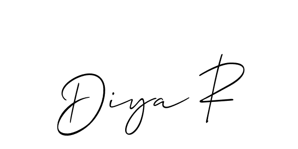 Check out images of Autograph of Diya R name. Actor Diya R Signature Style. Allison_Script is a professional sign style online. Diya R signature style 2 images and pictures png