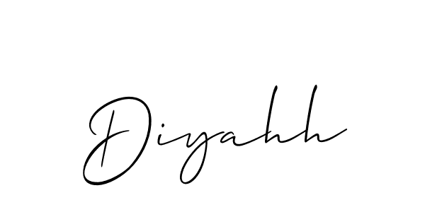 You can use this online signature creator to create a handwritten signature for the name Diyahh. This is the best online autograph maker. Diyahh signature style 2 images and pictures png