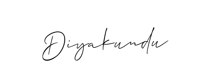 How to Draw Diyakundu signature style? Allison_Script is a latest design signature styles for name Diyakundu. Diyakundu signature style 2 images and pictures png