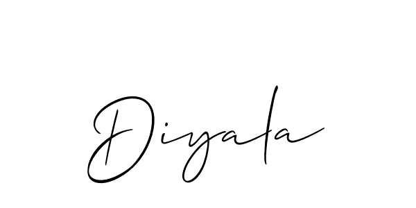 It looks lik you need a new signature style for name Diyala. Design unique handwritten (Allison_Script) signature with our free signature maker in just a few clicks. Diyala signature style 2 images and pictures png