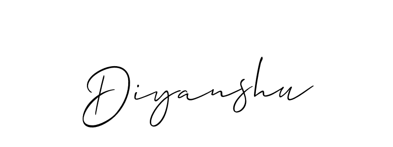 Make a beautiful signature design for name Diyanshu. Use this online signature maker to create a handwritten signature for free. Diyanshu signature style 2 images and pictures png