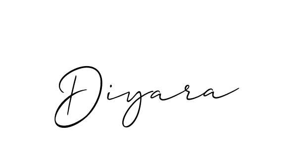 Also You can easily find your signature by using the search form. We will create Diyara name handwritten signature images for you free of cost using Allison_Script sign style. Diyara signature style 2 images and pictures png