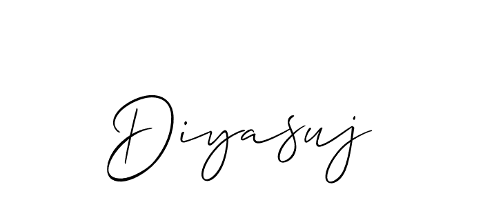 Best and Professional Signature Style for Diyasuj. Allison_Script Best Signature Style Collection. Diyasuj signature style 2 images and pictures png