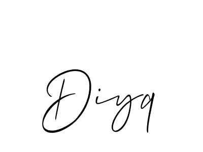 Make a beautiful signature design for name Diyq. Use this online signature maker to create a handwritten signature for free. Diyq signature style 2 images and pictures png