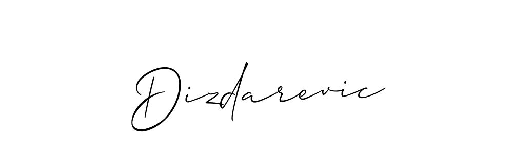 Also we have Dizdarevic name is the best signature style. Create professional handwritten signature collection using Allison_Script autograph style. Dizdarevic signature style 2 images and pictures png