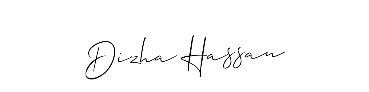 Similarly Allison_Script is the best handwritten signature design. Signature creator online .You can use it as an online autograph creator for name Dizha Hassan. Dizha Hassan signature style 2 images and pictures png