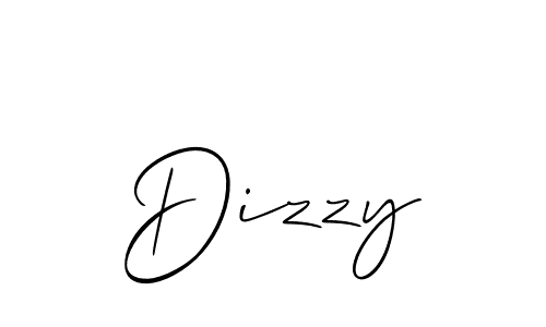 How to make Dizzy signature? Allison_Script is a professional autograph style. Create handwritten signature for Dizzy name. Dizzy signature style 2 images and pictures png