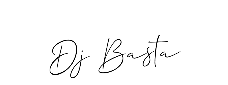 Also You can easily find your signature by using the search form. We will create Dj Basta name handwritten signature images for you free of cost using Allison_Script sign style. Dj Basta signature style 2 images and pictures png