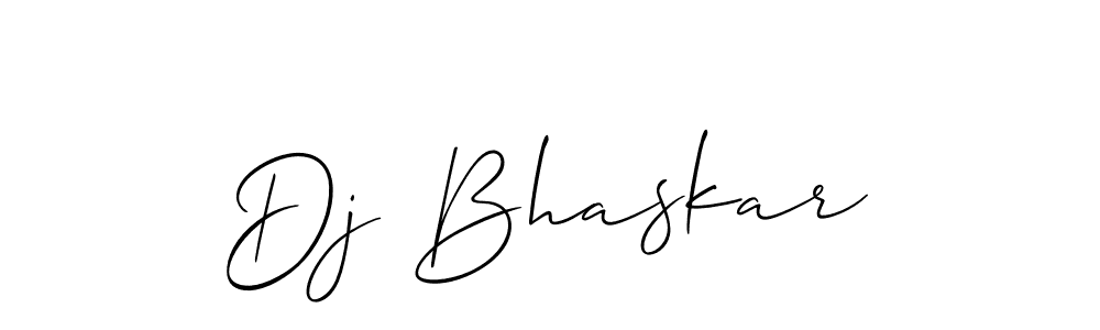 How to make Dj Bhaskar signature? Allison_Script is a professional autograph style. Create handwritten signature for Dj Bhaskar name. Dj Bhaskar signature style 2 images and pictures png