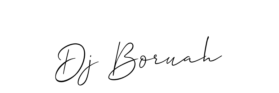 It looks lik you need a new signature style for name Dj Boruah. Design unique handwritten (Allison_Script) signature with our free signature maker in just a few clicks. Dj Boruah signature style 2 images and pictures png