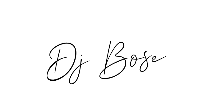 How to Draw Dj Bose signature style? Allison_Script is a latest design signature styles for name Dj Bose. Dj Bose signature style 2 images and pictures png