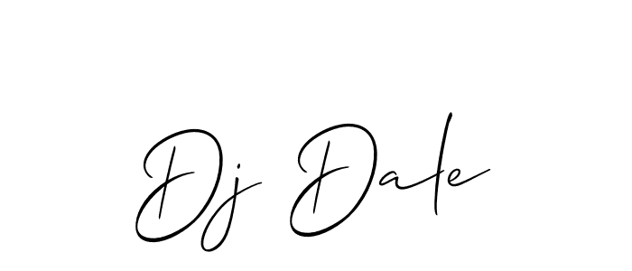 It looks lik you need a new signature style for name Dj Dale. Design unique handwritten (Allison_Script) signature with our free signature maker in just a few clicks. Dj Dale signature style 2 images and pictures png