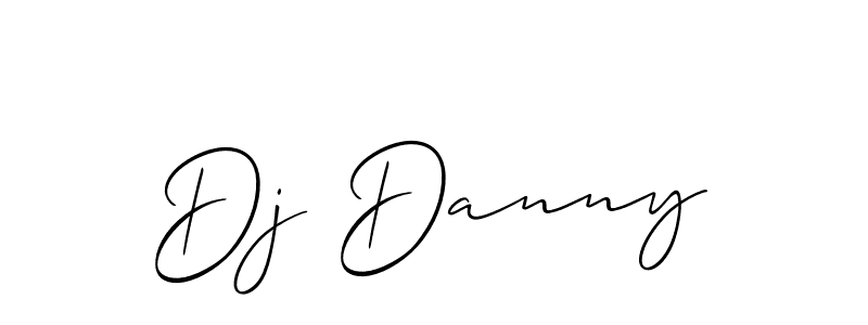 How to Draw Dj Danny signature style? Allison_Script is a latest design signature styles for name Dj Danny. Dj Danny signature style 2 images and pictures png