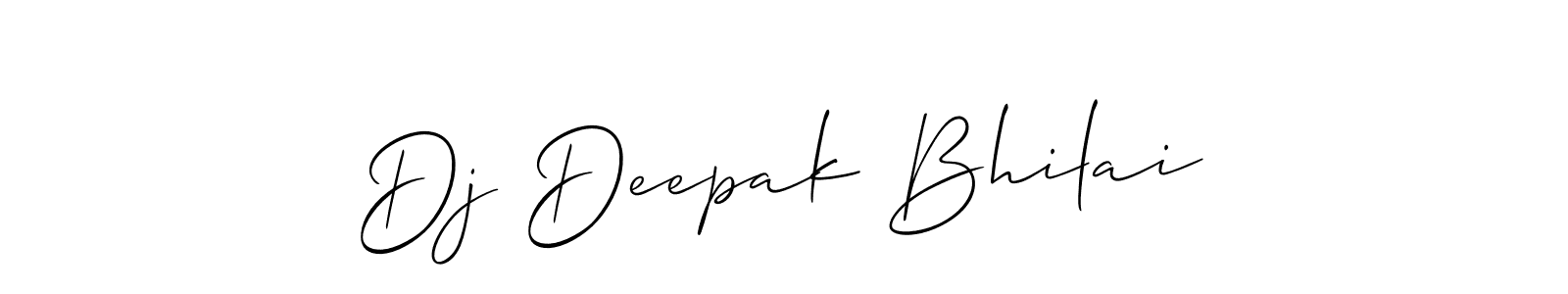 How to Draw Dj Deepak Bhilai signature style? Allison_Script is a latest design signature styles for name Dj Deepak Bhilai. Dj Deepak Bhilai signature style 2 images and pictures png