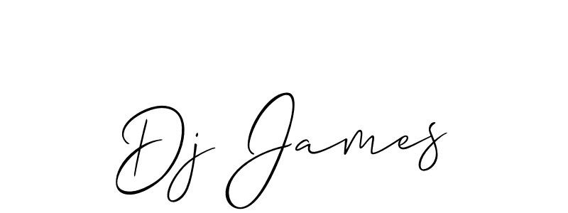 Use a signature maker to create a handwritten signature online. With this signature software, you can design (Allison_Script) your own signature for name Dj James. Dj James signature style 2 images and pictures png