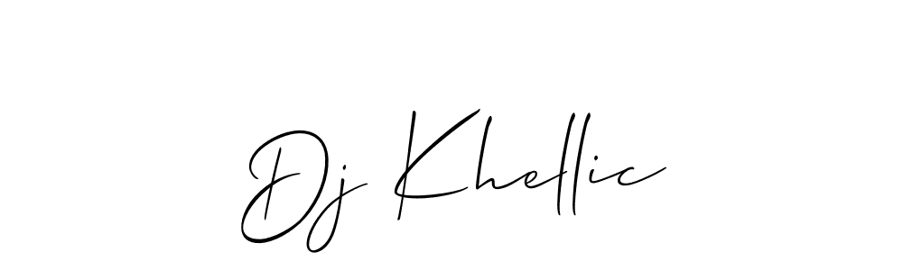 Best and Professional Signature Style for Dj Khellic. Allison_Script Best Signature Style Collection. Dj Khellic signature style 2 images and pictures png
