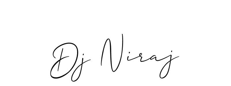 Best and Professional Signature Style for Dj Niraj. Allison_Script Best Signature Style Collection. Dj Niraj signature style 2 images and pictures png