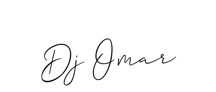 You should practise on your own different ways (Allison_Script) to write your name (Dj Omar) in signature. don't let someone else do it for you. Dj Omar signature style 2 images and pictures png