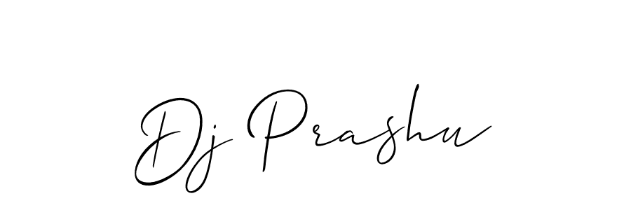 Create a beautiful signature design for name Dj Prashu. With this signature (Allison_Script) fonts, you can make a handwritten signature for free. Dj Prashu signature style 2 images and pictures png