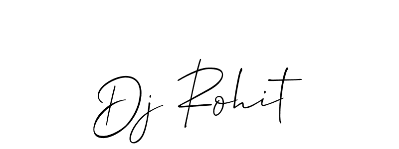 Also we have Dj Rohit name is the best signature style. Create professional handwritten signature collection using Allison_Script autograph style. Dj Rohit signature style 2 images and pictures png