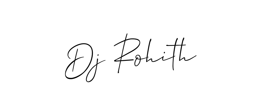 How to make Dj Rohith name signature. Use Allison_Script style for creating short signs online. This is the latest handwritten sign. Dj Rohith signature style 2 images and pictures png
