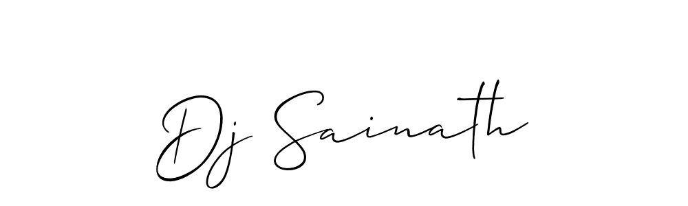 Allison_Script is a professional signature style that is perfect for those who want to add a touch of class to their signature. It is also a great choice for those who want to make their signature more unique. Get Dj Sainath name to fancy signature for free. Dj Sainath signature style 2 images and pictures png