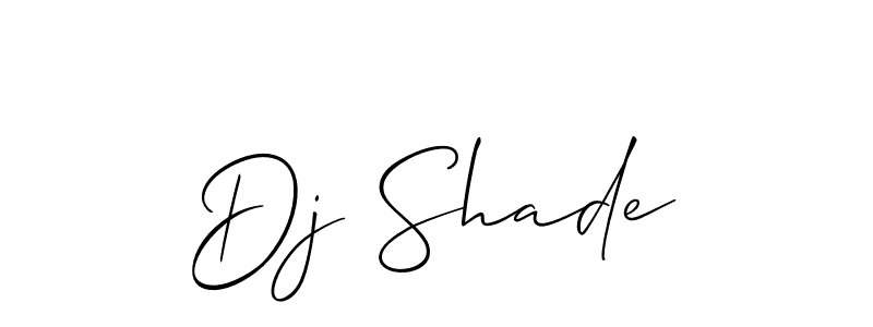 Make a short Dj Shade signature style. Manage your documents anywhere anytime using Allison_Script. Create and add eSignatures, submit forms, share and send files easily. Dj Shade signature style 2 images and pictures png