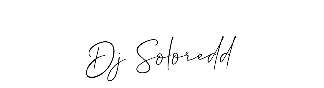 Similarly Allison_Script is the best handwritten signature design. Signature creator online .You can use it as an online autograph creator for name Dj Soloredd. Dj Soloredd signature style 2 images and pictures png