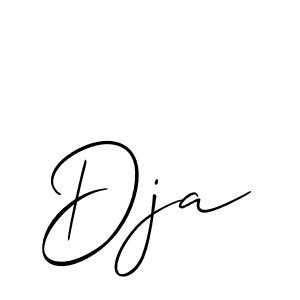 The best way (Allison_Script) to make a short signature is to pick only two or three words in your name. The name Dja include a total of six letters. For converting this name. Dja signature style 2 images and pictures png