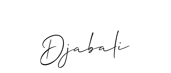 Create a beautiful signature design for name Djabali. With this signature (Allison_Script) fonts, you can make a handwritten signature for free. Djabali signature style 2 images and pictures png