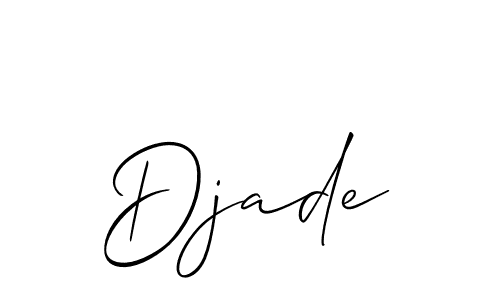 Create a beautiful signature design for name Djade. With this signature (Allison_Script) fonts, you can make a handwritten signature for free. Djade signature style 2 images and pictures png