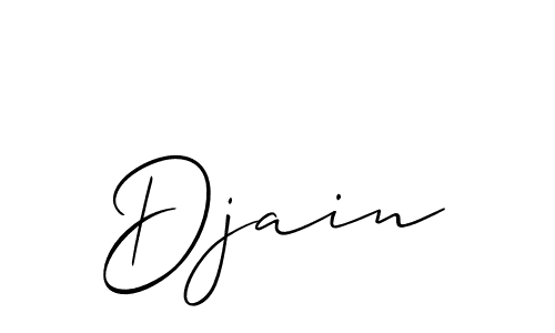 Design your own signature with our free online signature maker. With this signature software, you can create a handwritten (Allison_Script) signature for name Djain. Djain signature style 2 images and pictures png