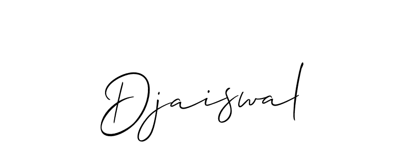 It looks lik you need a new signature style for name Djaiswal. Design unique handwritten (Allison_Script) signature with our free signature maker in just a few clicks. Djaiswal signature style 2 images and pictures png
