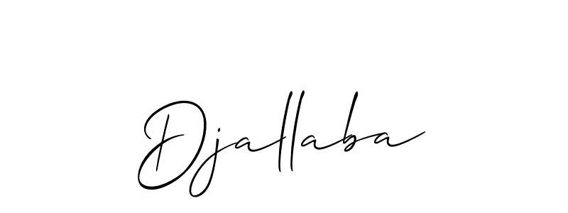 How to Draw Djallaba signature style? Allison_Script is a latest design signature styles for name Djallaba. Djallaba signature style 2 images and pictures png