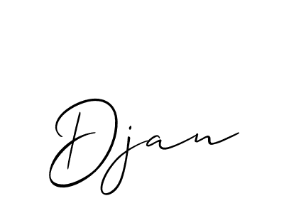 if you are searching for the best signature style for your name Djan. so please give up your signature search. here we have designed multiple signature styles  using Allison_Script. Djan signature style 2 images and pictures png