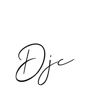 How to make Djc name signature. Use Allison_Script style for creating short signs online. This is the latest handwritten sign. Djc signature style 2 images and pictures png