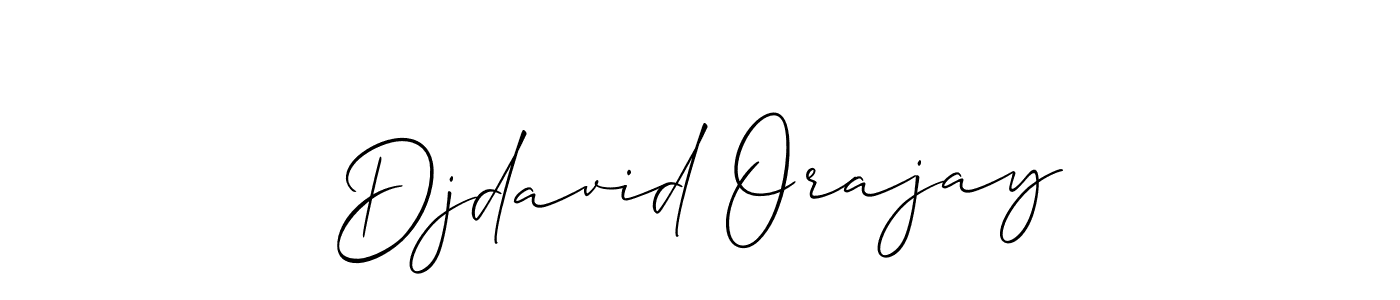 It looks lik you need a new signature style for name Djdavid Orajay. Design unique handwritten (Allison_Script) signature with our free signature maker in just a few clicks. Djdavid Orajay signature style 2 images and pictures png