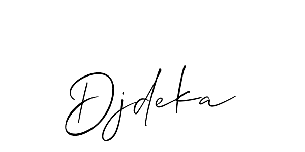 How to Draw Djdeka signature style? Allison_Script is a latest design signature styles for name Djdeka. Djdeka signature style 2 images and pictures png